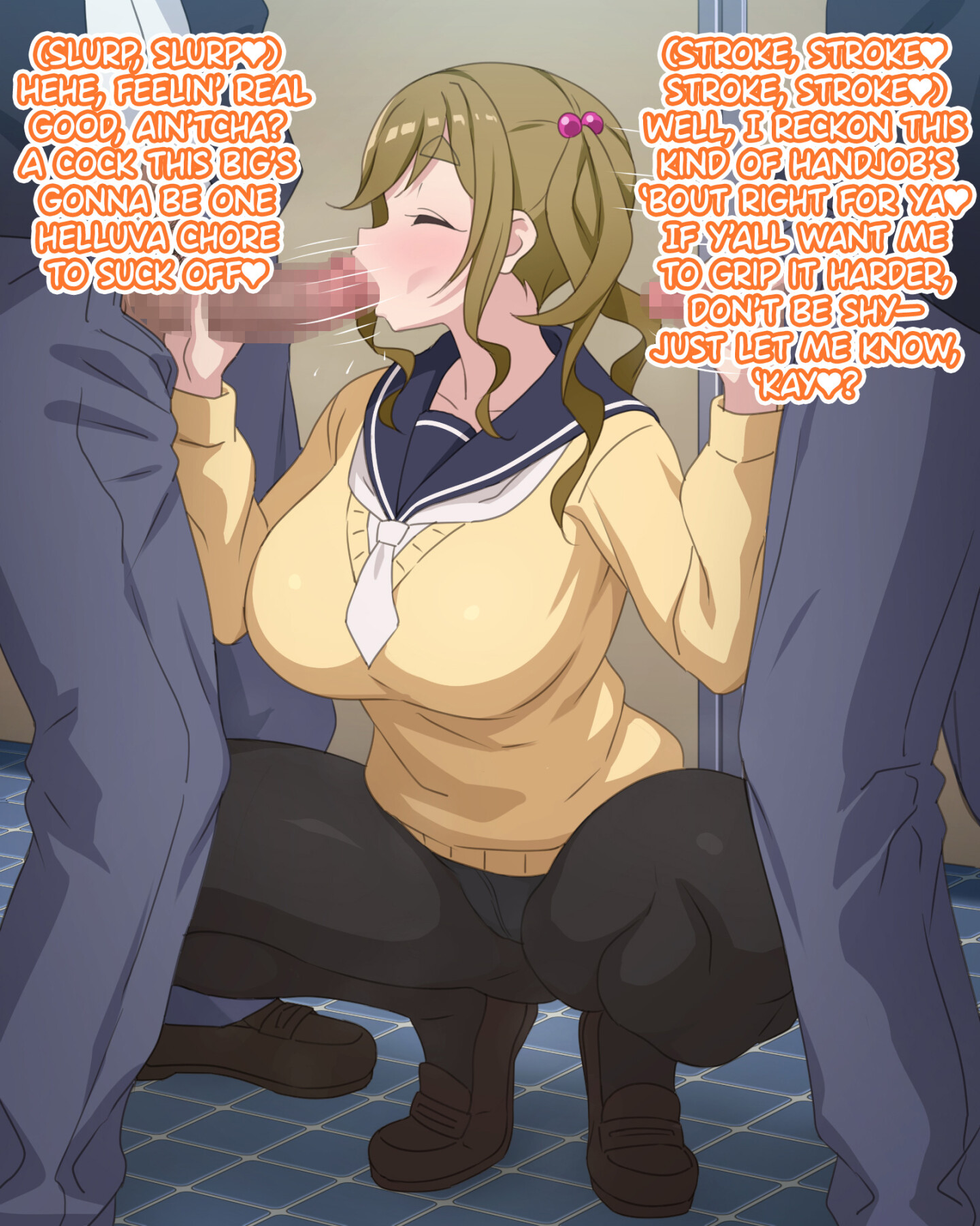Hentai Manga Comic-Inuyama-san in the men's restroom.-Read-3